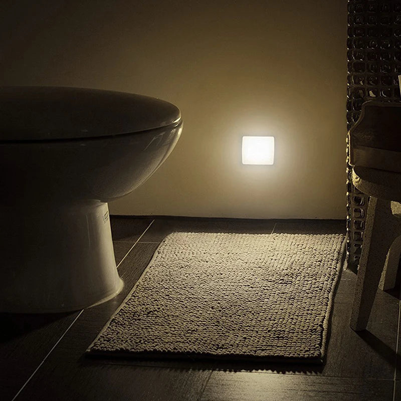Battery Operated LED Night Light Smart Motion Sensor Wall Lamp Kids Children Bedside Lamp For Toilet Stairs Bedroom Home Hallway